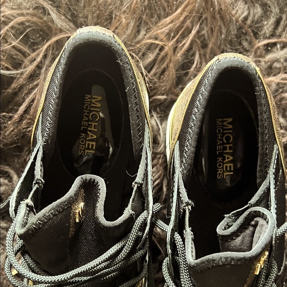 Black and Gold Women's Sneakers by Michael Kors - Picture 4 of 4